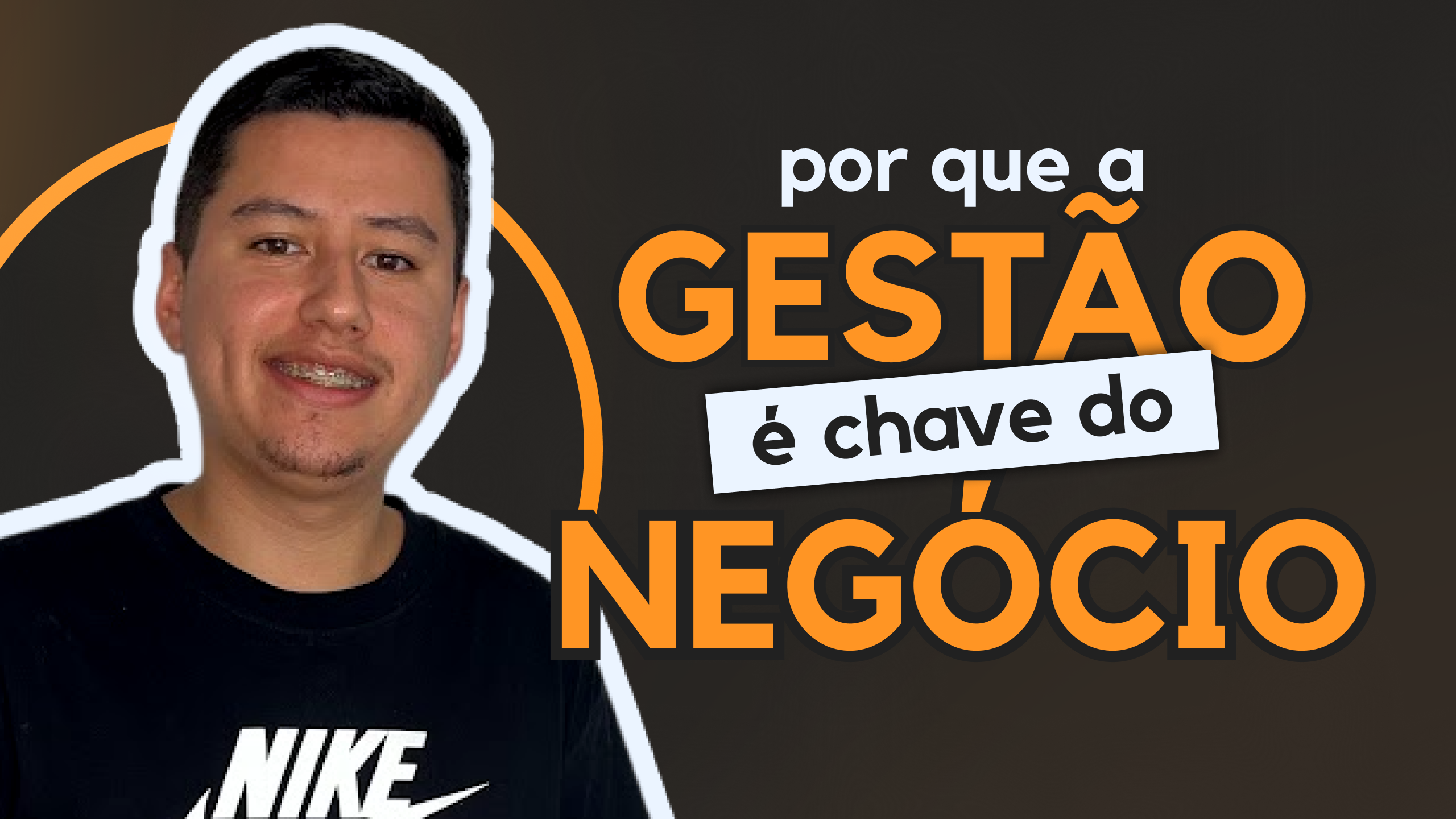 Capa do vídeo para o Youtube Por que a gestão é a chave do negócio