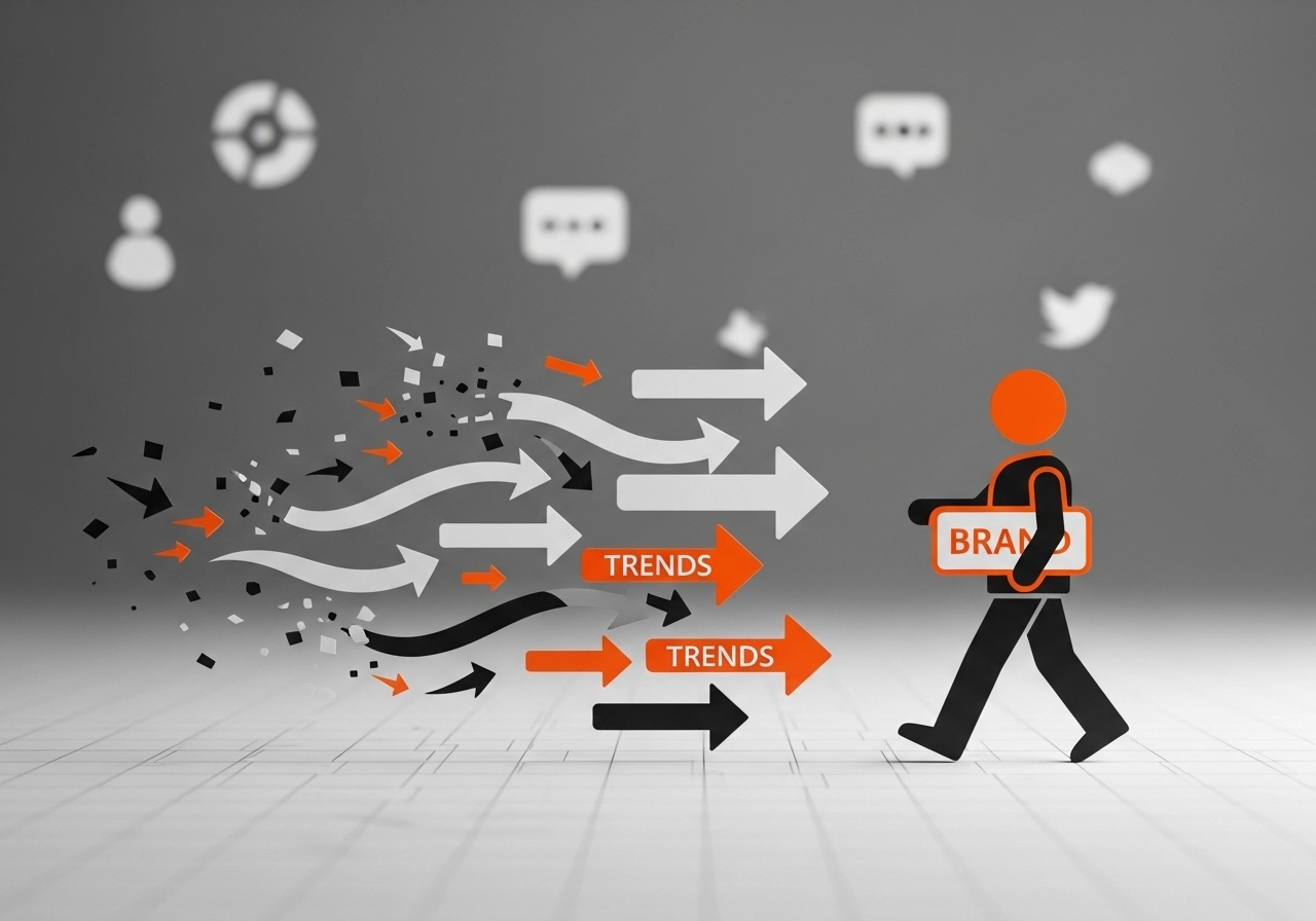 Seguir trends o tempo todo está matando marcas: o erro que poucas empresas percebem