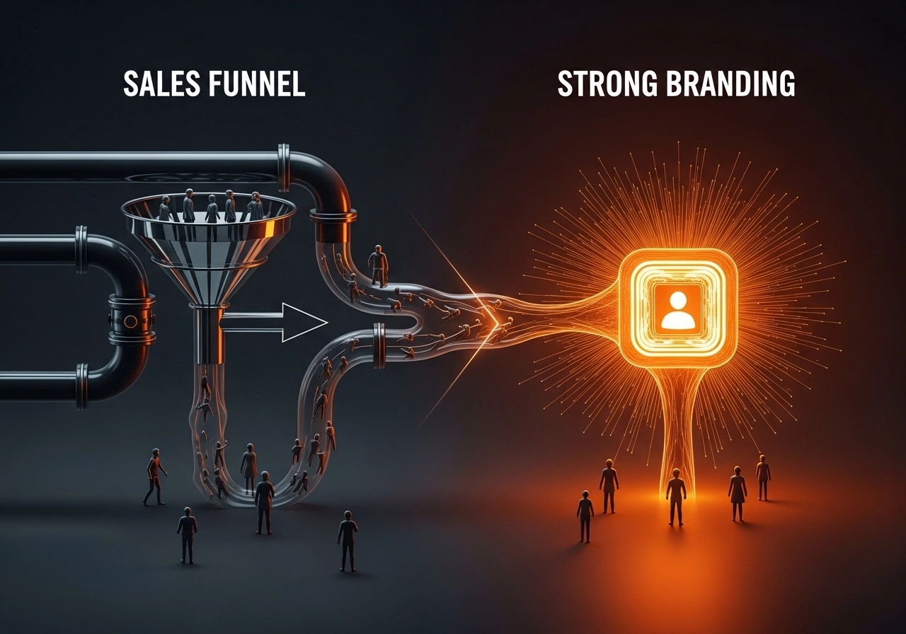 Funil de vendas ou marca forte? Qual realmente gera crescimento sustentável?