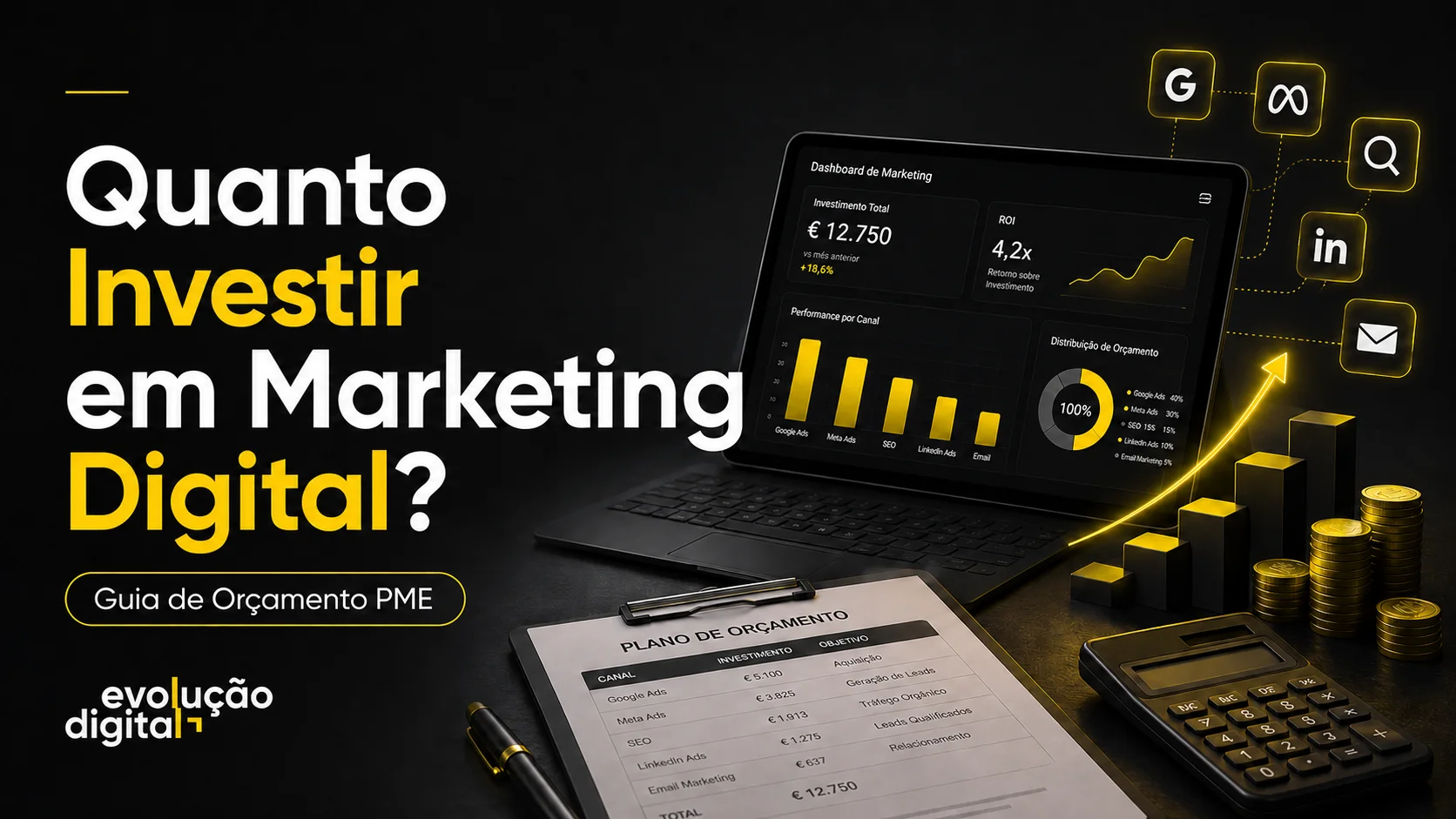 Quanto Investir em Marketing Digital? Guia de Orçamento PME