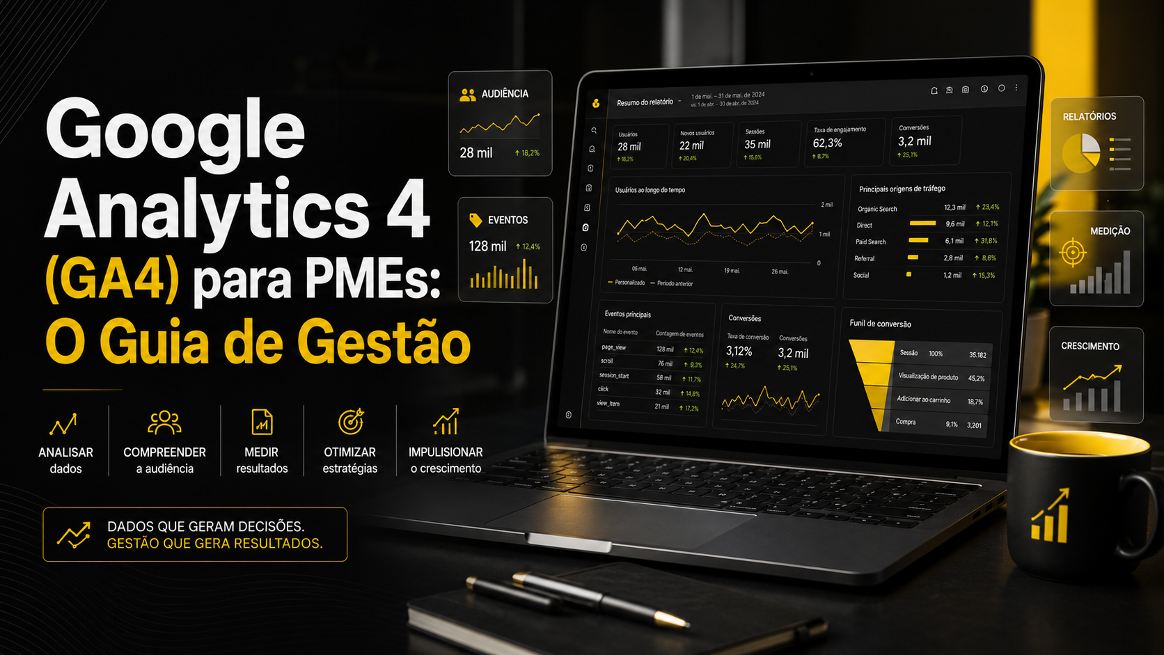 Google Analytics 4 (GA4) para PMEs: O Guia de Gestão